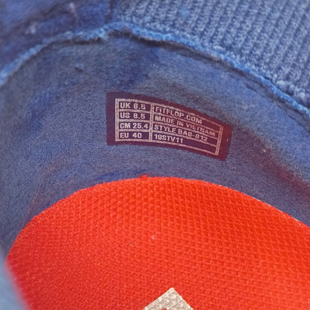 Fitflop Blue Sneakers with Knit Design - Picture 5 of 6